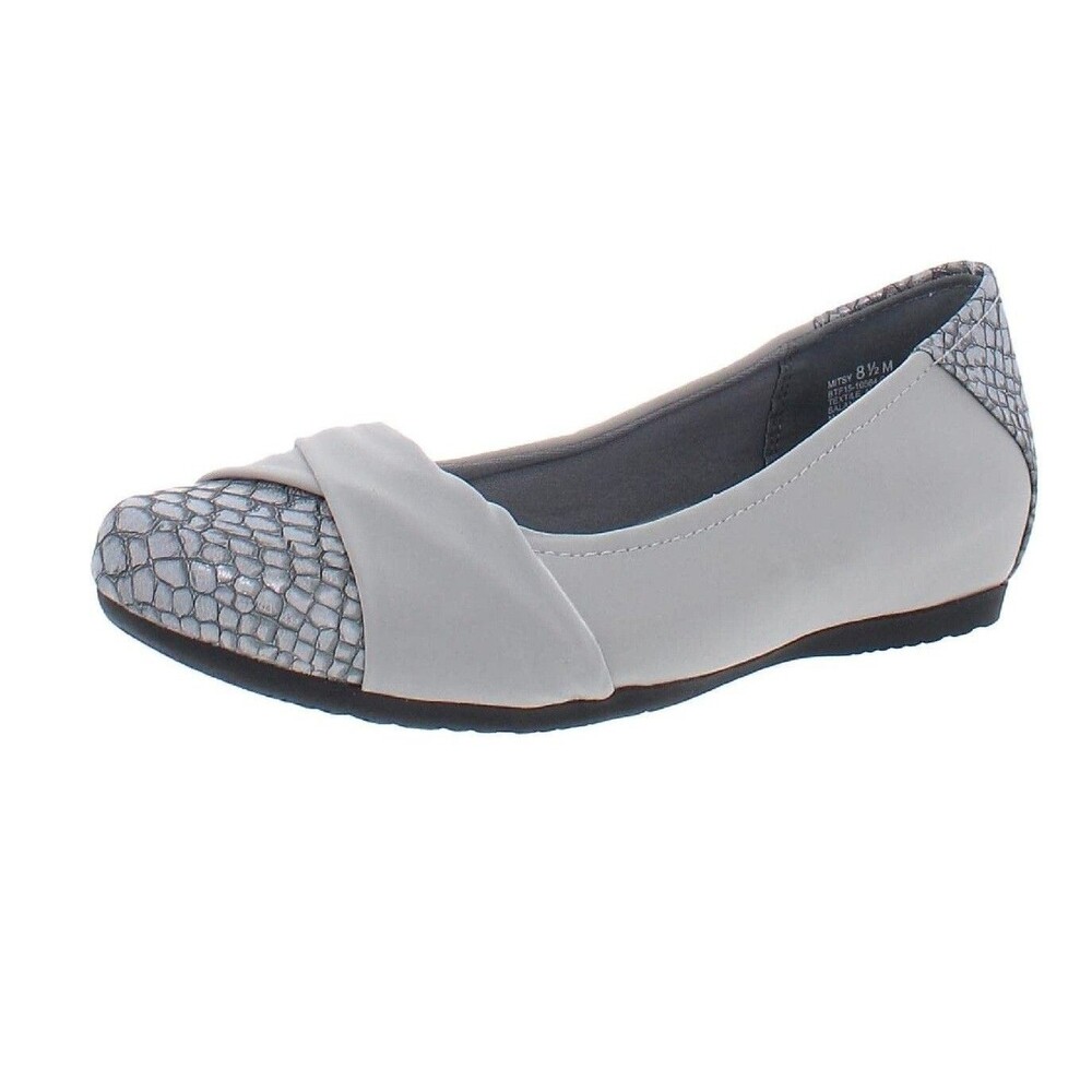 Baretraps Womens 9.5 M Dark Silver Gray Ballet Flats NIB GN7